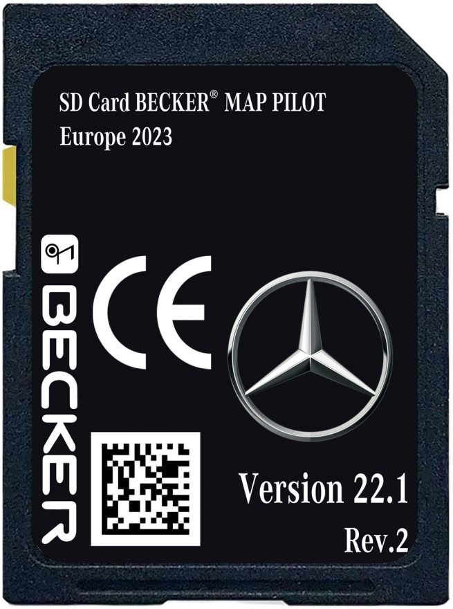 Mercedes-Benz Becker Map Pilot v23 Rev2 SD-karten Europa 2024-2025