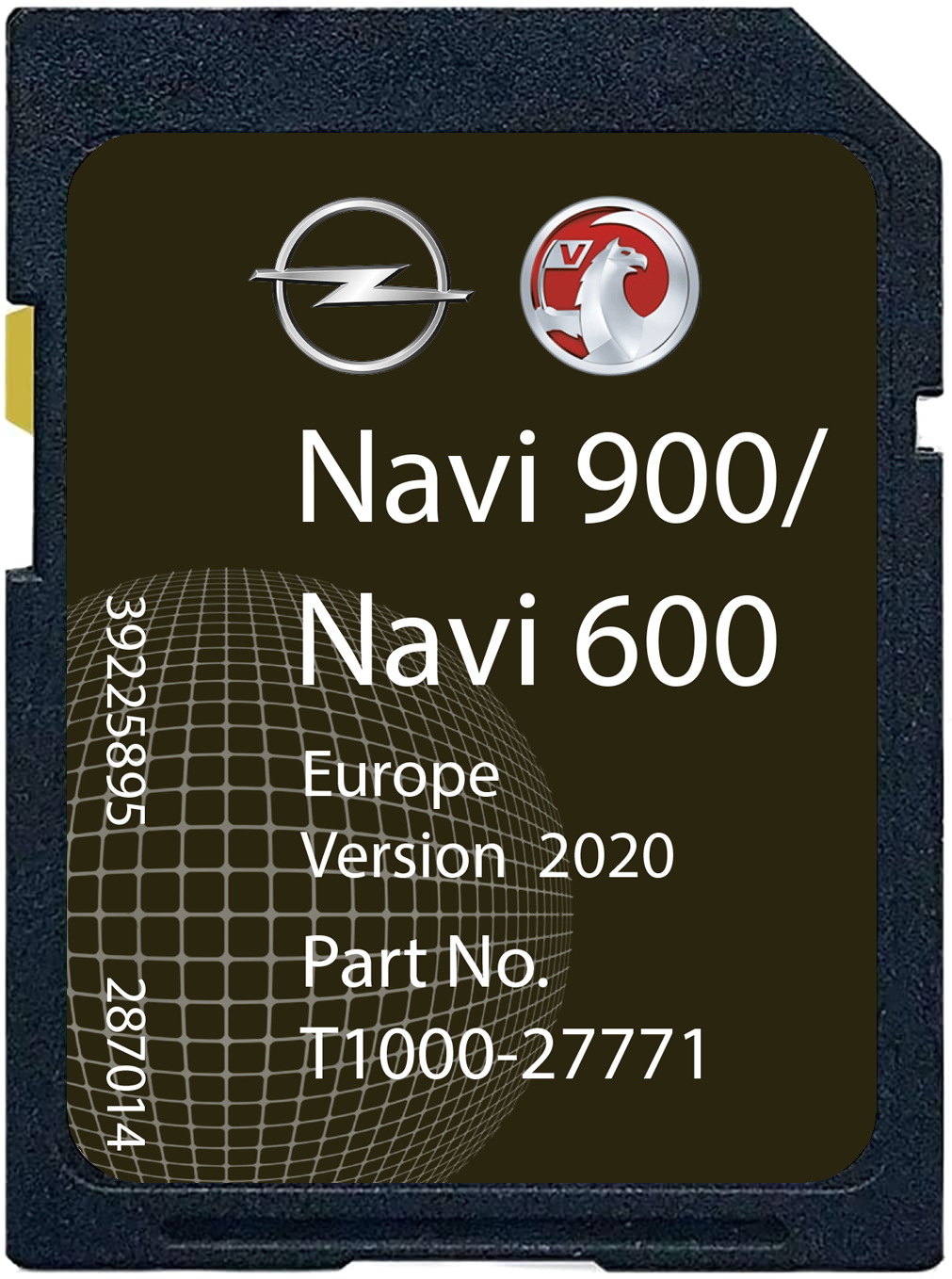 Opel / Vauxhall / Chevrolet 600/900 SD-Karte Europa Teilenummer: T1000-27771 – Bild 1