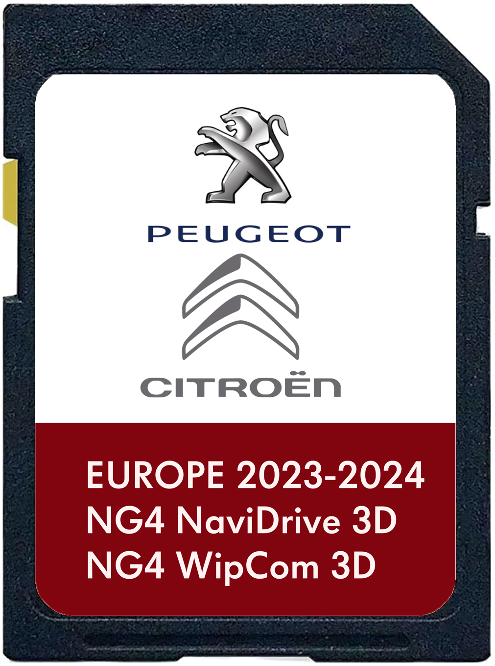 Citroen / Peugeot NG4 Wipcom 3D Navidrive 3D SD Karte Europa – Bild 1