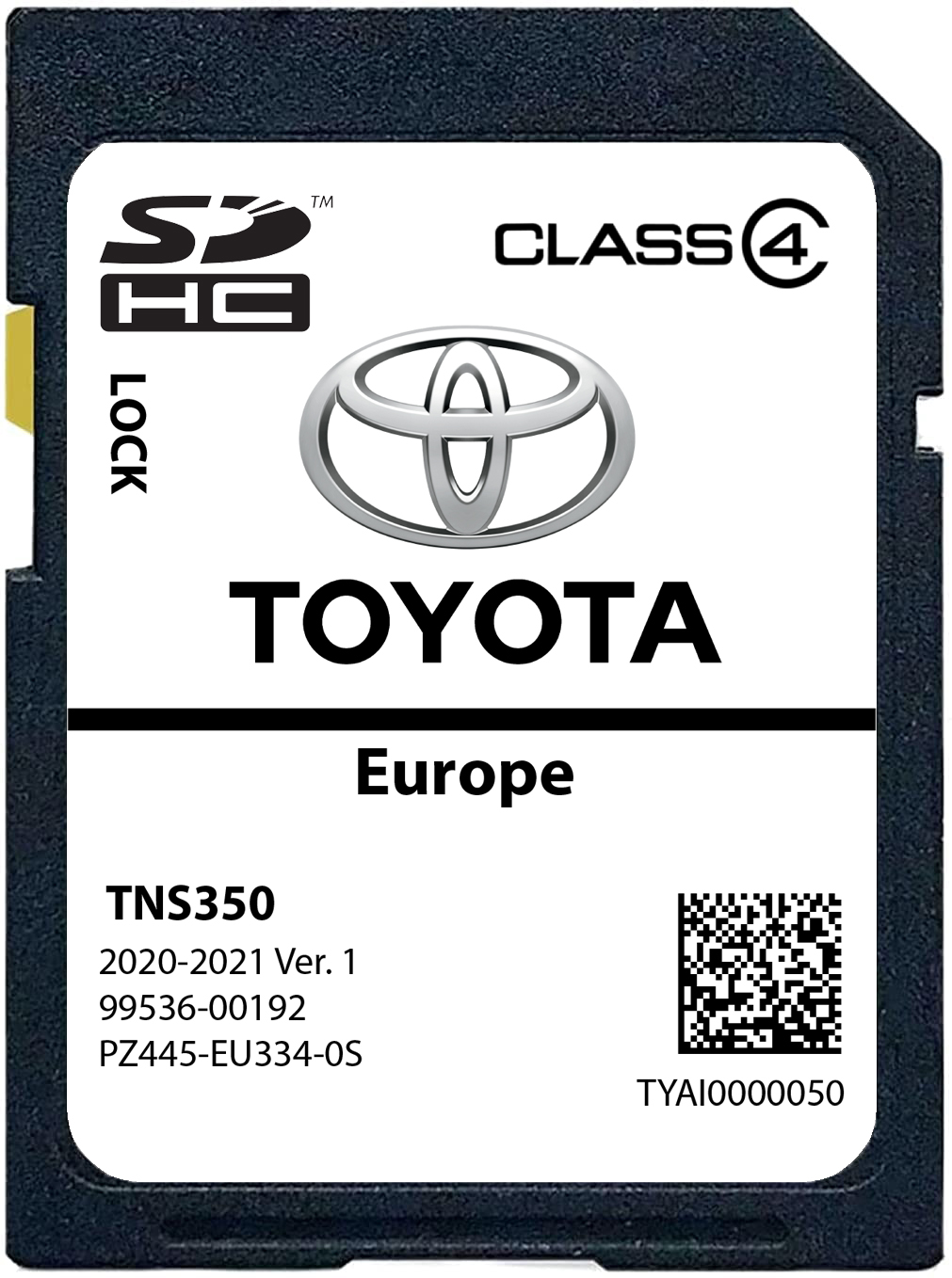 Toyota TNS350 Ver.1 SD Karte Europa Teilenummer: PZ445-SD334-0S – Bild 1