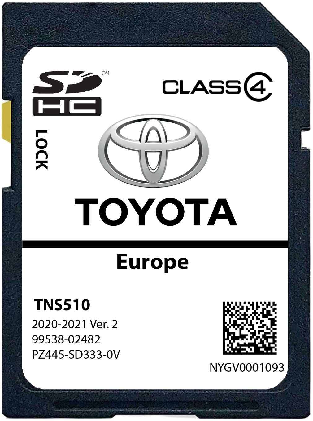 Toyota TNS510 Ver.2 SD Karte Europa Teilenummer: PZ445-SD333-0U – Bild 1